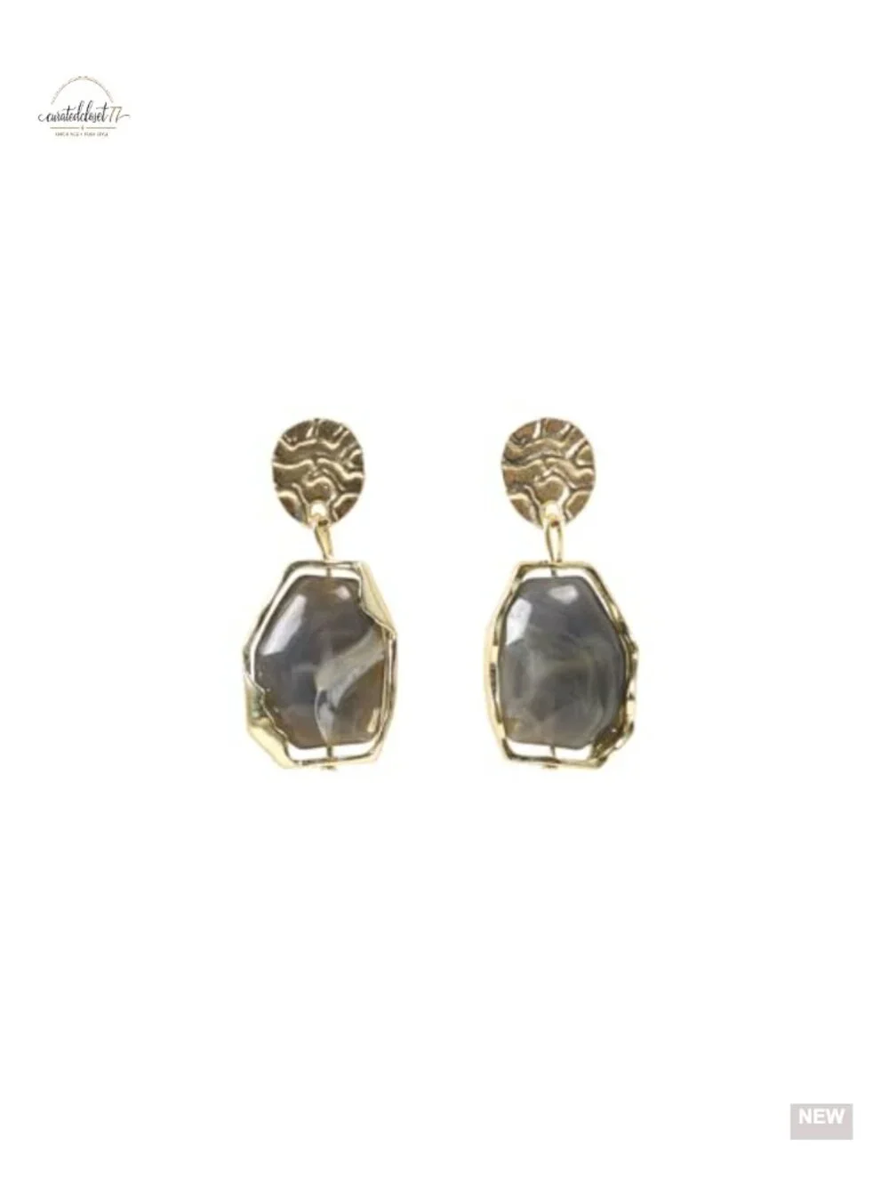 Vintage Dangle Drop Earrings Metal